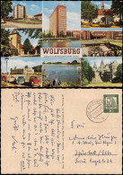 Wolfsburg Mehrbildkarte Mit Volkswagen-Werk, VW Käfer, Ortsansichten 1961 - Wolfsburg