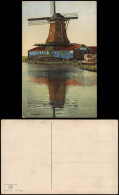 Postkaart Zaandam Windmühle Stimmungsbild Photochromie 1912 - Zaandam