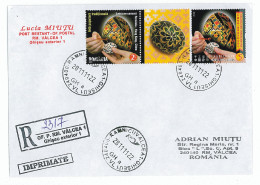 NCP 11 - 2317-a Romania, Hong Kong, China - Registered, 2 Stamps With TABS - 2011 - Expositions Philatéliques