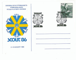 SC 16 - 588-a SWEDEN, Scout - Cover - 1986 - Covers & Documents