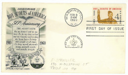 SC 16 - 376 U.S.A. Scout - Cover - 1960 - Covers & Documents