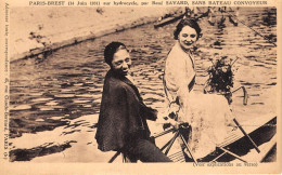 RENE-SAVARD- PARIS-BREST 14 JUIN 1931 SUR HYDROCYCLE -COURBEVOIE LE DEPART FUT DONNE PAR LA VEDETTE NOIR J. BAKER - Radsport