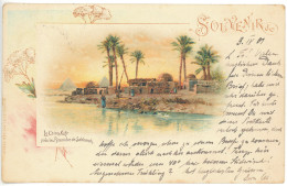 EGY 03 - 4101 CAIRO, Litho, Egypt - Old Postcard - Used - 1901 - Cairo