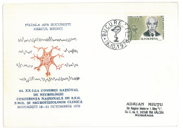 COV 92 - 312 National Congress Of Neurology, Romania - Cover - Used - 1978 - Medicina