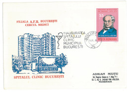 COV 92 - 314 Clinic Hospital Bucuresti, Romania - Cover - Used - 1978 - Medicina