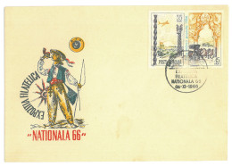 COV 92 - 3079 National Philatelic Exhibition, Romania - Cover - Used - 1966 - Expositions Philatéliques