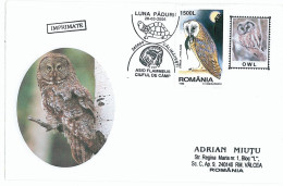 COV 92 - 563 OWL Romania - Cover - Used - 2006 - Owls