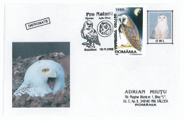 COV 92 - 253 OWL Romania - Cover - Used - 2005 - Owls