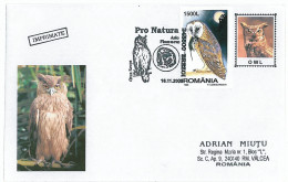 COV 92 - 248 OWL Romania - Cover - Used - 2005 - Owls