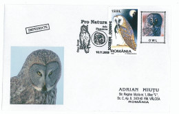 COV 92 - 247 OWL Romania - Cover - Used - 2005 - Owls