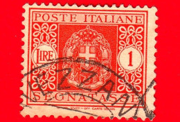 ITALIA - Usato -  1934 - Segnatasse - Fascio Littorio - 1 L. - Taxe