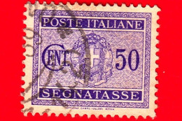 ITALIA - Usato -  1934 - Segnatasse - Fascio Littorio - 50 C. • - Impuestos