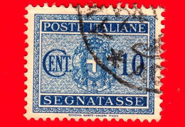 ITALIA - Usato -  Segnatasse - 1934 - Fascio Littorio - 10 L. - Portomarken