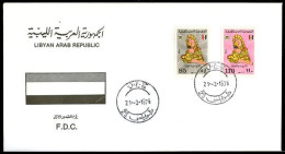 LIBYA 1976 Children Day Youth Child Mother (FDC) - Libië