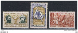 TUNISIA:  1958/59  VARI  -  3  VAL. N. -  YV/TELL.  454//479 A - Tunisia (1956-...)