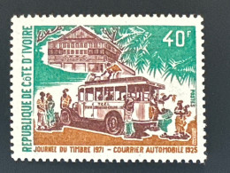 1971.  MNH  Journée Du Timbre Courrier Automobile - Côte D'Ivoire (1960-...)