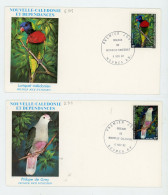 NOUVELLE CALÉDONIE : FDC : LES OISEAUX     N° Yvert 462+463 Obli. 1er JOUR NOUMÉA Du 6/11/82 - FDC