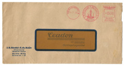 Brief Berlin Britz 1938 Freistempel Riedel Haen Chemische Fabriken  Deutsche Reichspost   8 Pfg  EMA AFS Ceadon - Maschinenstempel (EMA)