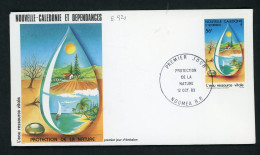 NOUVELLE CALÉDONIE : FDC : PROTECTION DE LA NATURE    N° Yvert 478 Obli. 1er JOUR NOUMÉA Du 12/10/83 - FDC