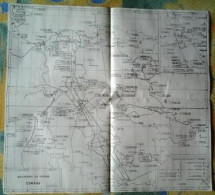 Carte " FRANCE Moyens De Navigation " Section Des Instructions Aéronautiques 15.11.1950 [R]_M297 - Aviazione