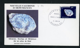 NOUVELLE CALÉDONIE : FDC : MINÉRAUX    PA  N° Yvert 228 Obli. 1er JOUR NOUMÉA Du 15/1/83 - FDC