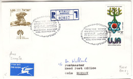 Israël - Lettre Recom De 1978 - Oblit Jerusalem - Exp Vers Oslo - - Briefe U. Dokumente