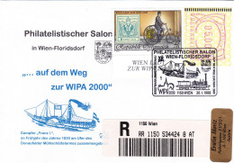 WIPA 2000 AUSTRIA , FIRST DAY OF ISSUE ERSTTAG ,SHIP, PHILATELIC EXHIBITION , SPECIAL COVERS 1998 - Expositions Philatéliques