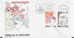 3856  FDC  Madrid 1986 , Personajes - FDC