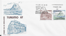 3856  FDC  Madrid 1987, Turismo - FDC