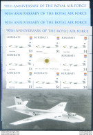 Royal Air Force 2008. 4 Minifogli. - Kiribati (1979-...)