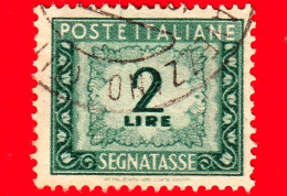 ITALIA - Usato -  Segnatasse - 1947 - Cifra E Decorazioni, Filigrana Ruota - 2 - Impuestos