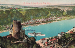 ALLEMAGNE - St Goar - St Goarshausen - Burg Kats - Vue De La Mer - Des Maisons Au Loin - Carte Postale Ancienne - St. Goar