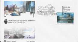 3856  FDC  Madrid 2000, Villa De Bilbao - FDC