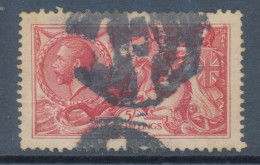 GB 1913 GV Seahorses Waterlow Printing 5sh Rose-carmine Fine Used (SG 401 £ 325.-) - Usati