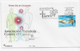 3856  FDC  Madrid 2004, Asociación Contra El Cancer. - FDC