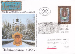 AUSTRIA , CHRISTMAS, CHRISTMAS,  SPECIAL COVERS 1995 - Noël