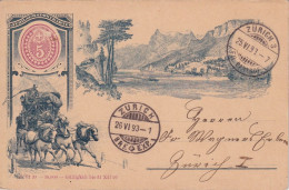 ET PK 30  "Jubiläumspostkarte"  Zürich         1893 - Interi Postali