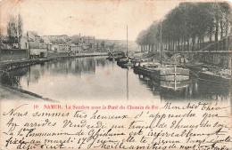 BELGIQUE - Namur - La Sambre Avec Le Pont Du Chemin De Fer - Des Bateaux Près Du Port - Carte Postale Ancienne - Namur