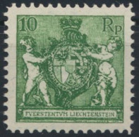 Liechtenstein 63 Landeswappen Mit Putten Tadellos Postfrisch Kat.Wert 110,00 - Storia Postale