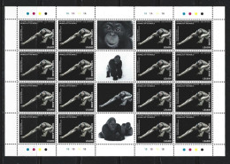 ● SIERRA LEONE 2016 ֍ National Geographic ● Animals Of The World ֍ Monkeys ● Gorilla ● Gibbone ● Lotto N. XX ● - Sierra Leone (1961-...)