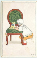 N°9367 - Carte Illustrateur - Fritz Baumgarten - Meissner Serie 2492 - Fillette Et Son Nounours - Teddy Bear - Baumgarten, F.