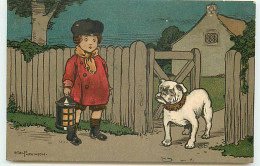 N°10410 - Carte Illustrateur - Ethel Parkinson - Enfant Et Bouledogue - Parkinson, Ethel