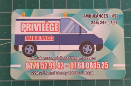 FRANCE GENERIC CARD PRVILEGE AMBULANCES - Sonstige & Ohne Zuordnung