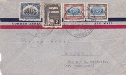 HISTORICAL DOCUMENTS     COVERS NICE FRANKING 1940 ECUADOOR - Ecuador