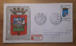 ESPAÑA ESCUDOS FDC/SPD 1965 - FDC