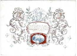 Belgique "Carte Porcelaine" Porseleinkaart , Distribution De Prix, Pensionnat Soudan - Leger, Gand, Dim 172x125mm - Cartoline Porcellana