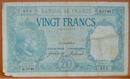 France ,20 Francs ,Bayard. ( B 7_11_1918 ) - 20 F 1916-1919 ''Bayard''