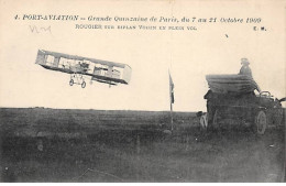 VIRY CHATILLON - PORT AVIATION - Grande Quinzaine De Paris 1909 - ROUGIER Sur Biplan VOISIN - Très Bon état - Viry-Châtillon