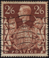 GREAT BRITAIN 1939 KGVI 2/6s Brown SG476 Used - Gebraucht