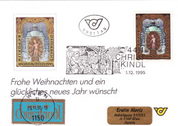 AUSTRIA , CHRISTMAS,   SPECIAL PHILATELIC CARDBOARD 1995 - Christmas